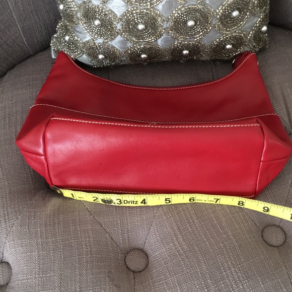 Ralph Lauren red leather purse. - Picture 3 of 4